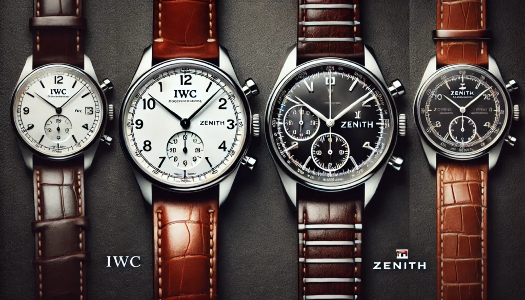 IWCとゼニスの時計を表現した横長のイメージ